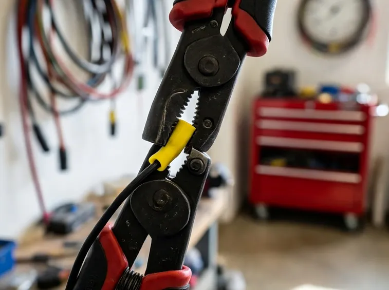 L'utilizzo di una pinza a crimpare