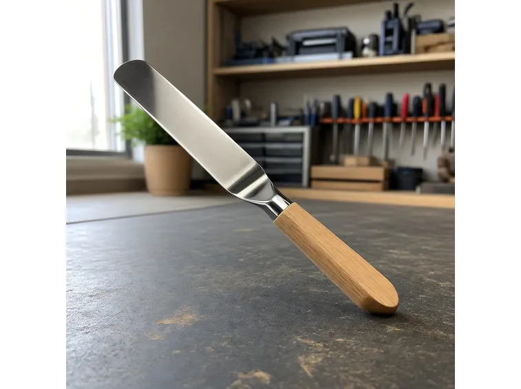 Spatola con manico in legno