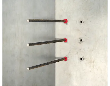Ancoraggio chimico su parete