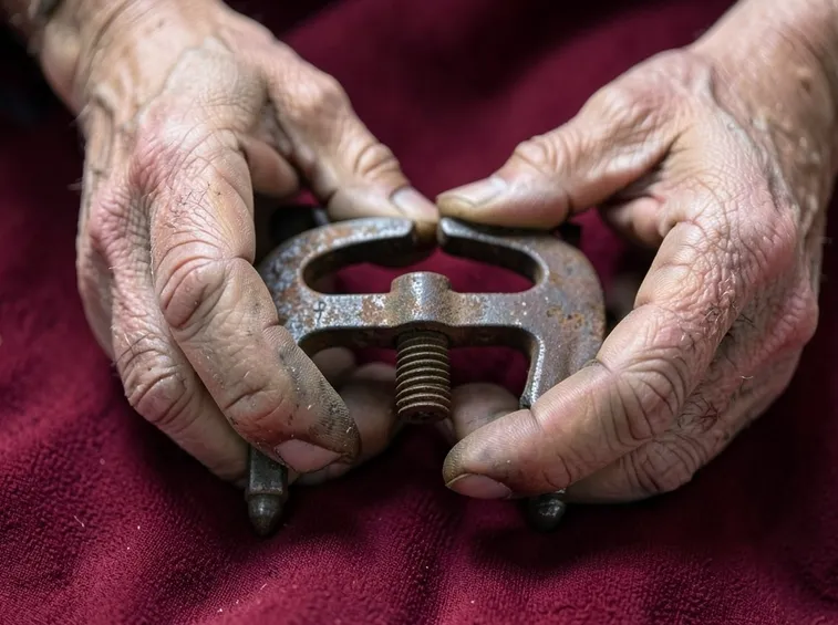 Un antico fermadita a vite