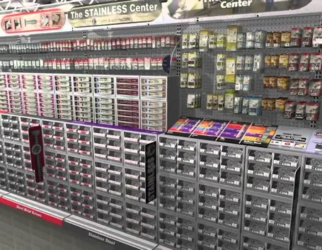 Banco minuteria di un supermercato