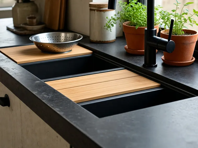 Lavello con accessori