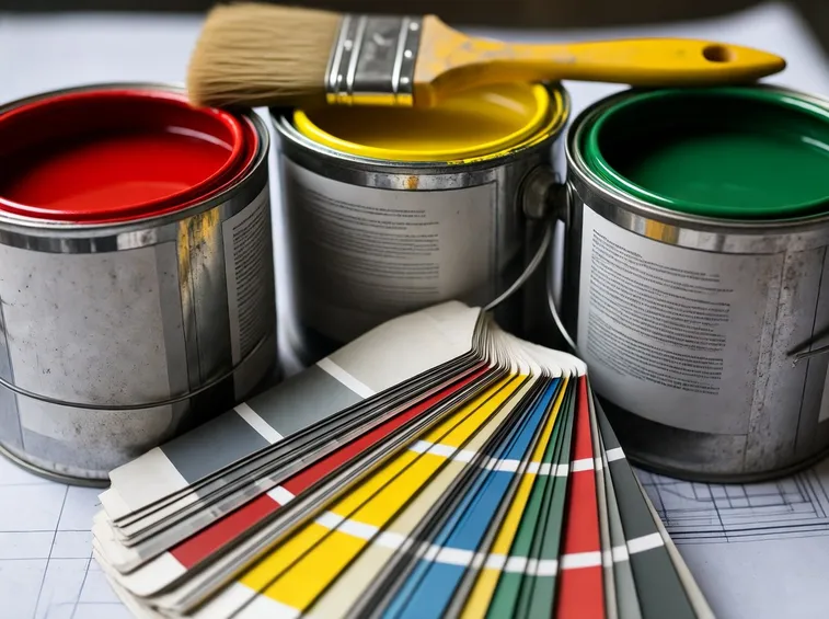 Campioni di pittura per gli interni