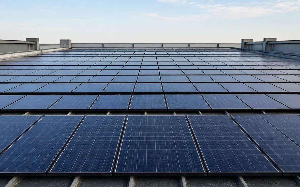 Esempio di copertura fotovoltaico