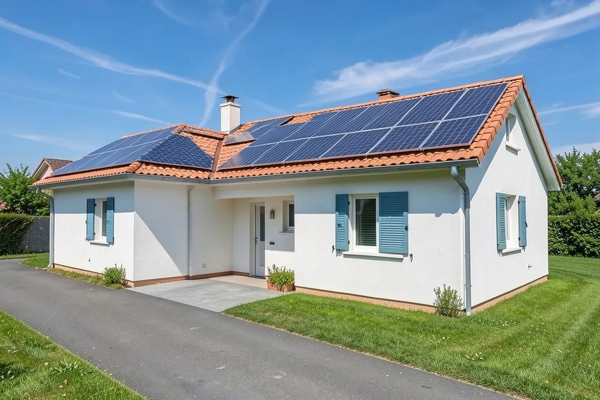 Villa tetto fotovoltaico