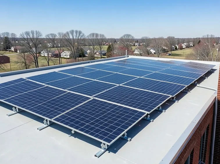 Fotovoltaico su tetto piano