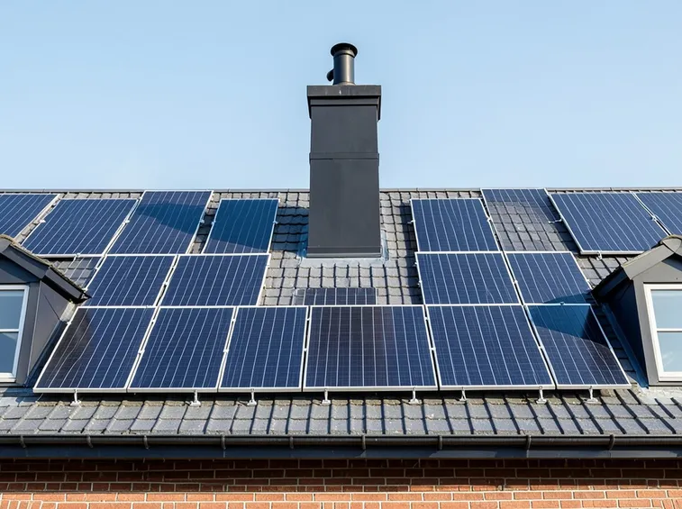 Impianto di pannelli fotovoltaici sul tetto