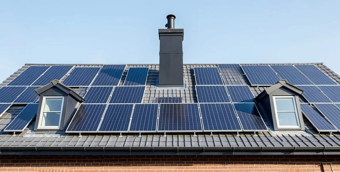 Impianto di pannelli fotovoltaici sul tetto