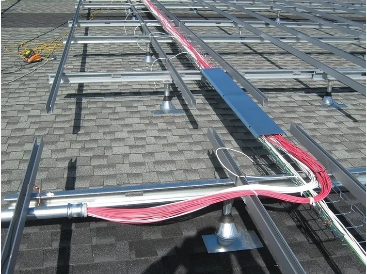 Posizionamento dei cavi fotovoltaici