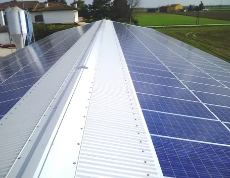 Impianto fotovoltaico su tetto inclinato