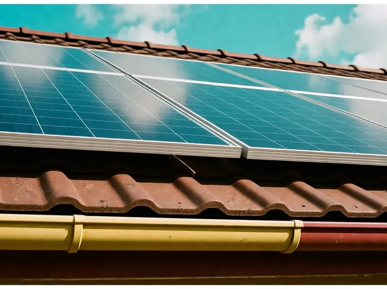 Schiera di pannelli solari fotovoltaici