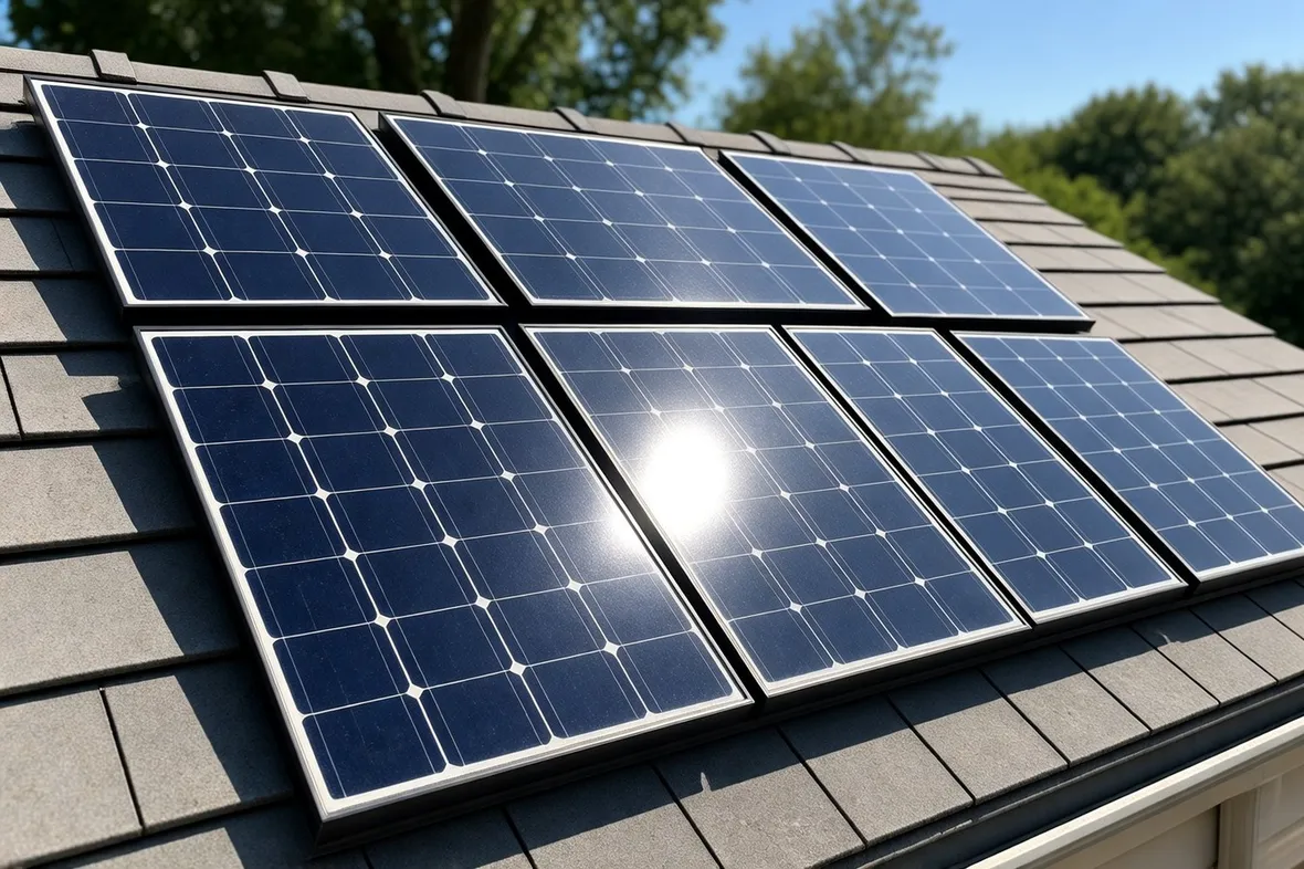 Pannelli solari fotovoltaici multipli