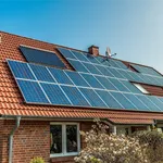 Casa con pannelli fotovoltaici