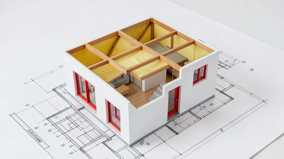 Modello di casa ecosostenibile
