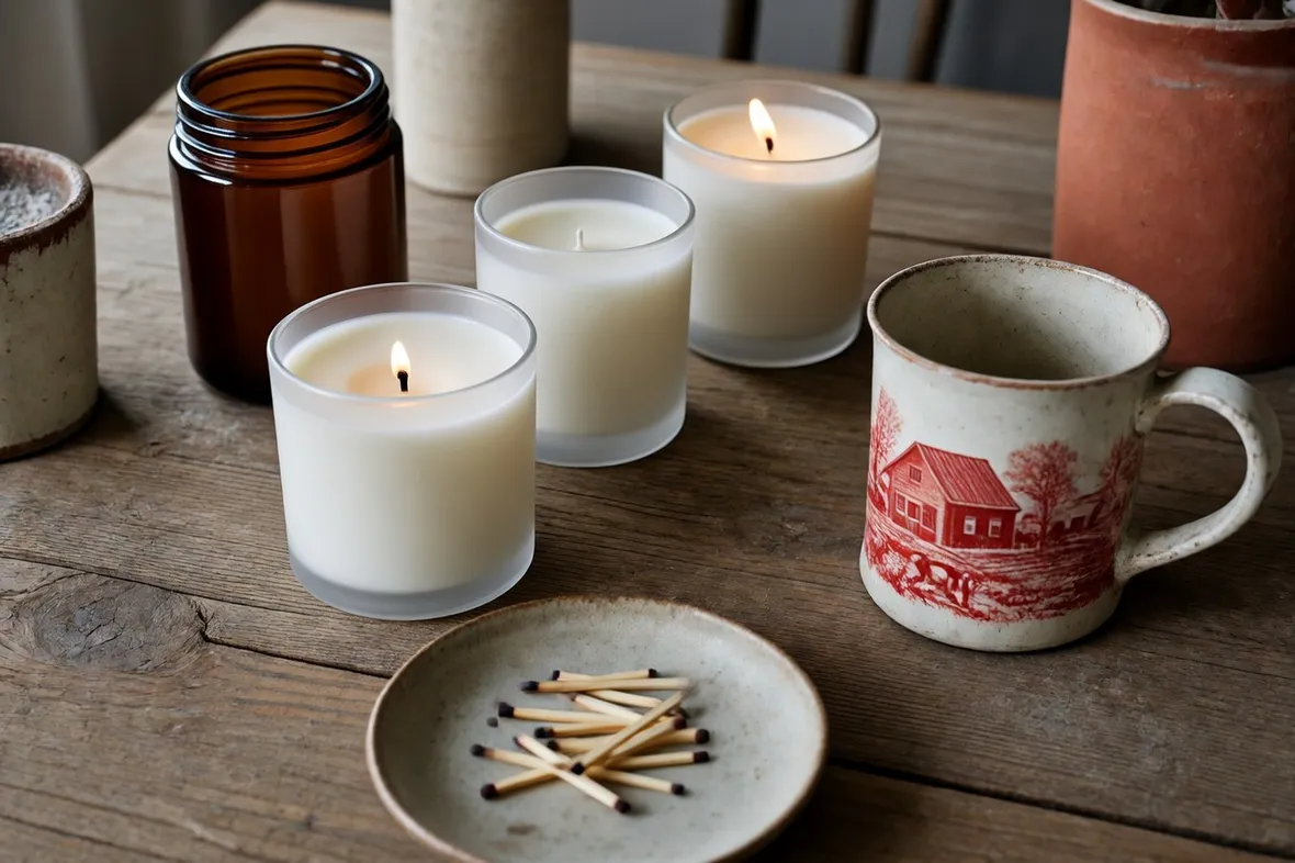 Candele in cera di soia