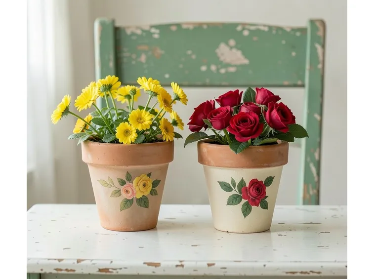 Esempio di decorazione decoupage