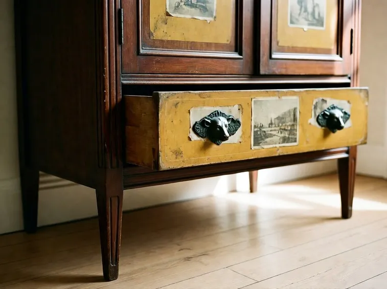 Armadio con decorazione decoupage