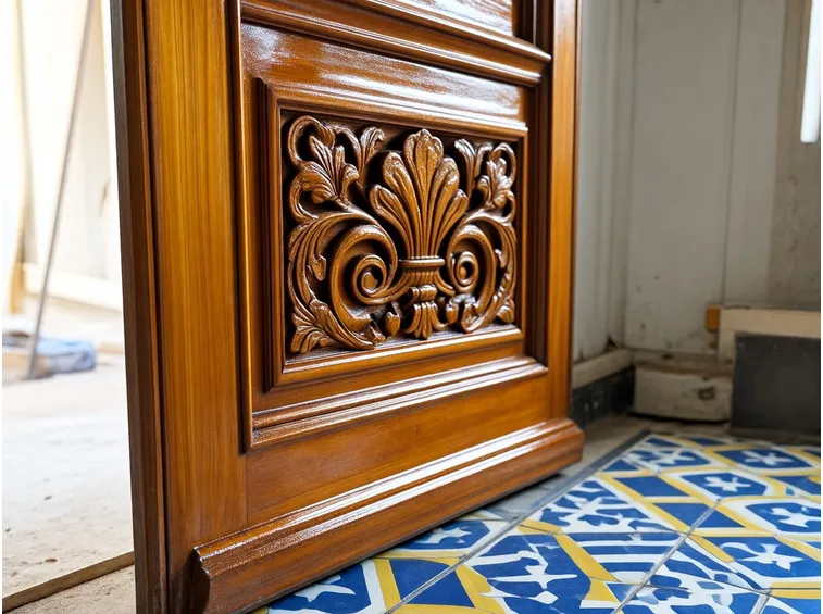 Porta appena verniciata