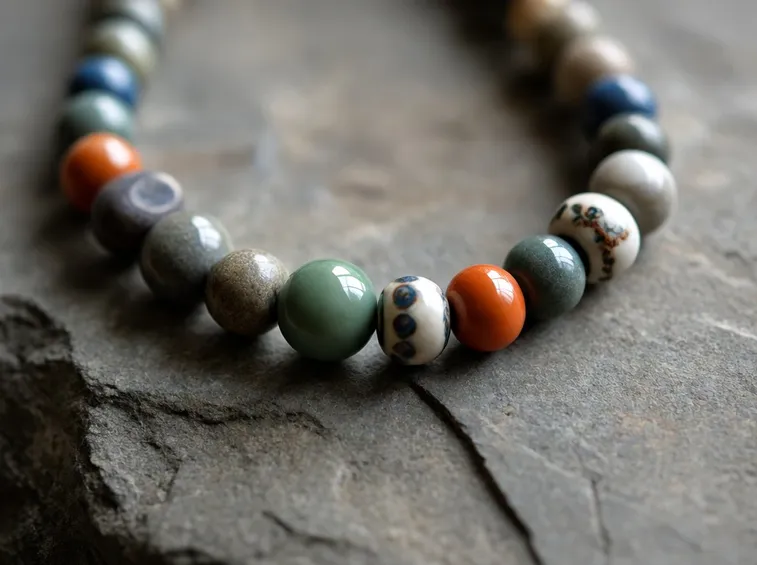 Collana con perline diverse
