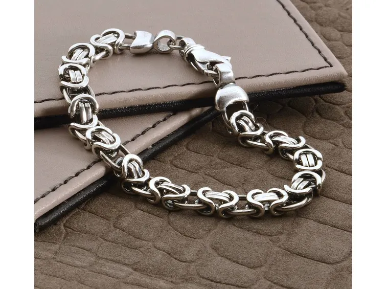 Bracciale uomo in argento