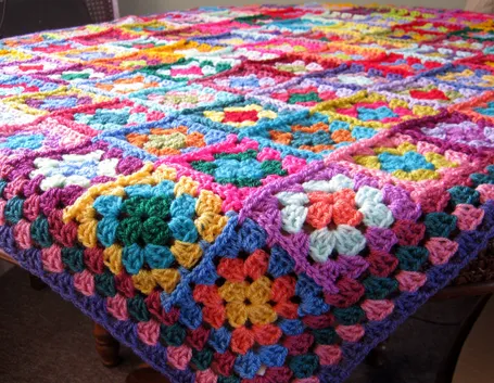 Coperta granny square