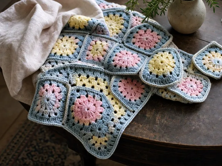 Coperta granny square