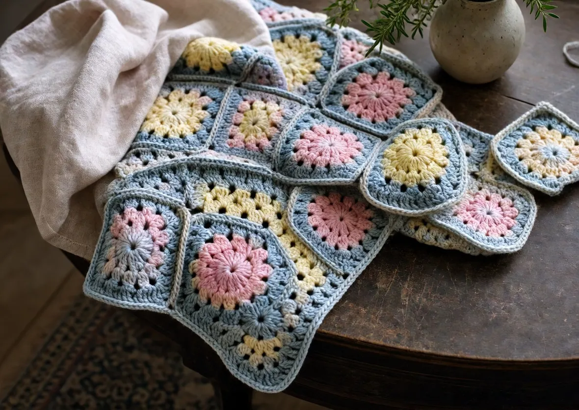 Coperta granny square