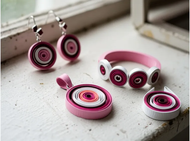 Gioielli creati con la tecnicha del quilling