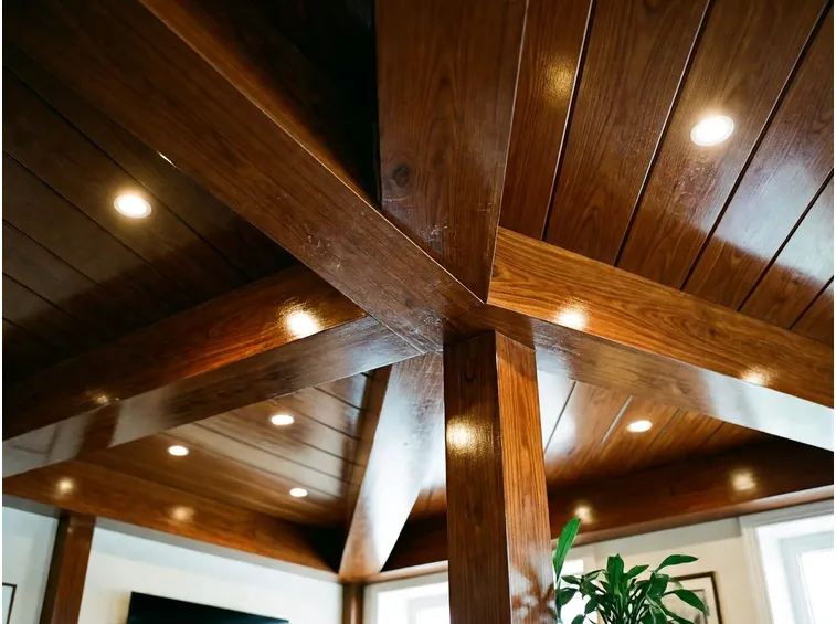 Travi in legno castagno