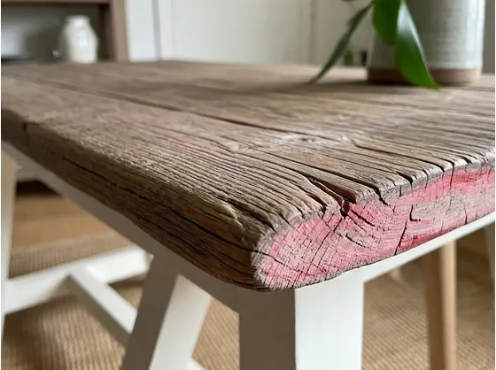 tavolo in legno riciclato