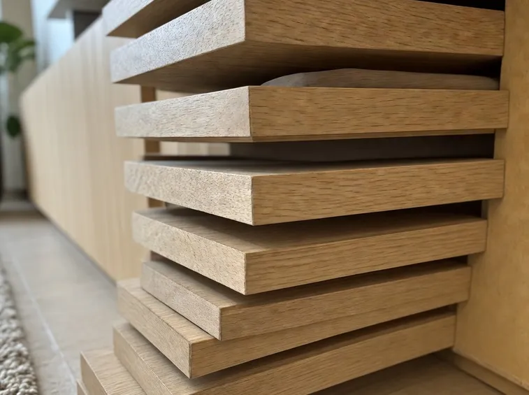 Esempio di listelli in legno
