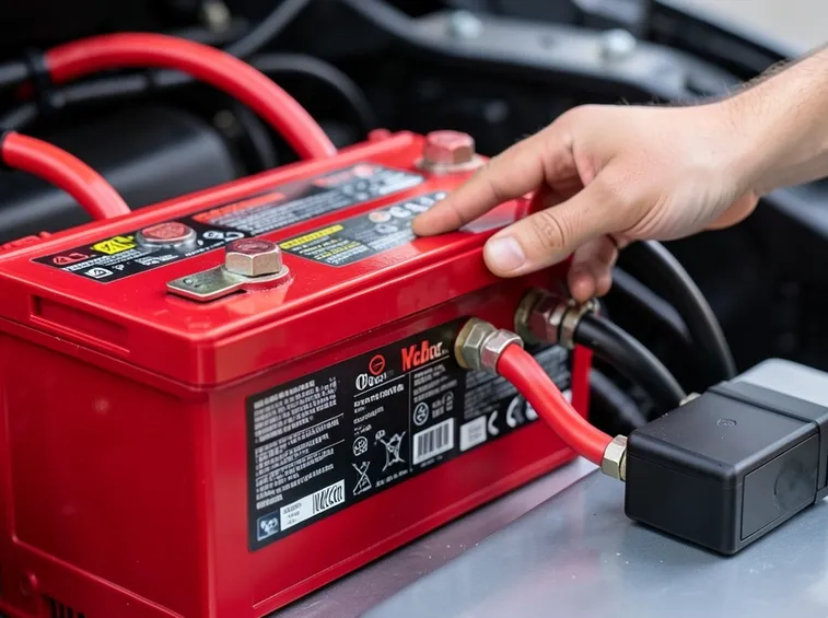batteria auto poli positivi e negativi