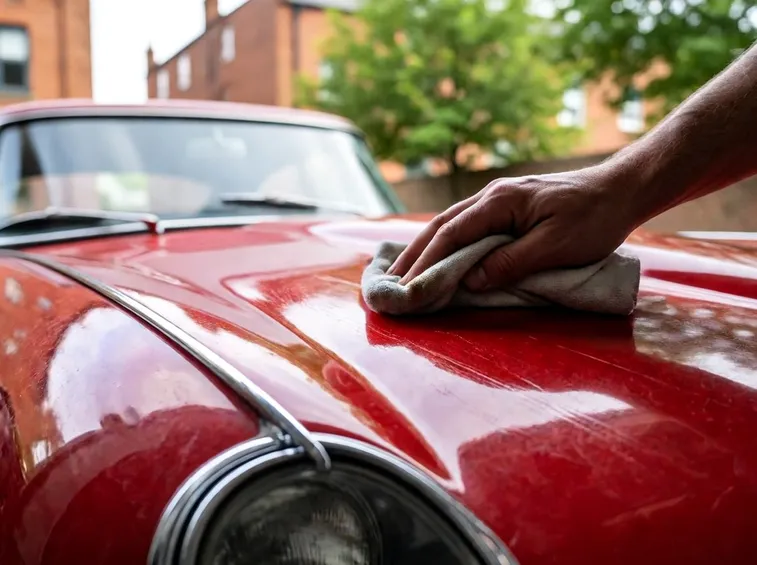 Auto d'epoca da lucidare