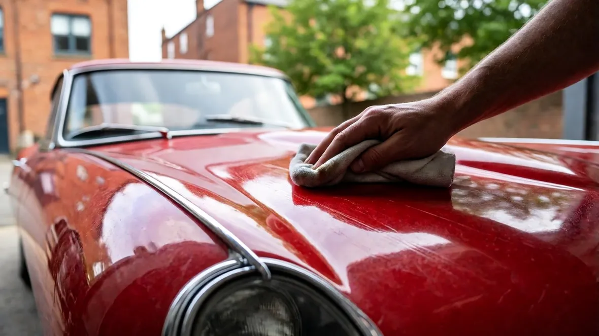 Auto d'epoca da lucidare