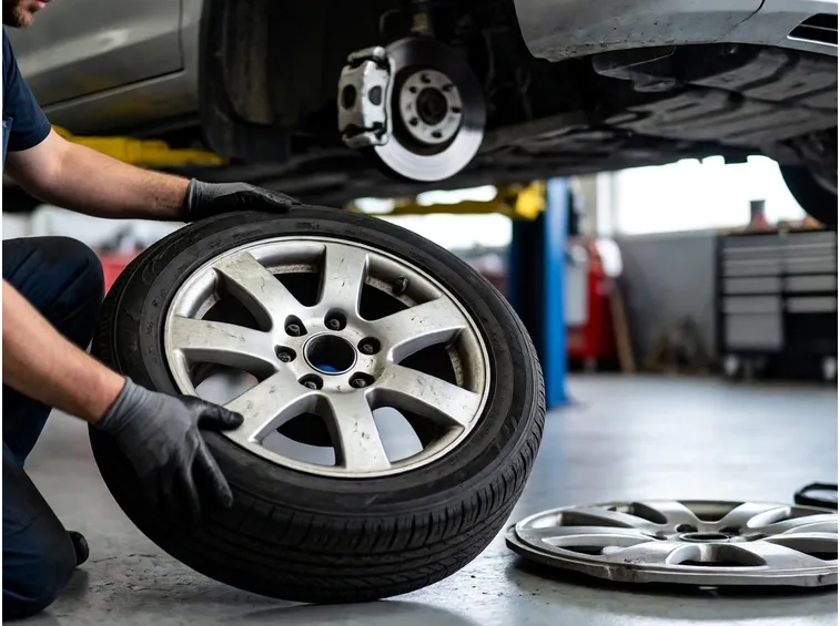 Cambio gomme con ispezione