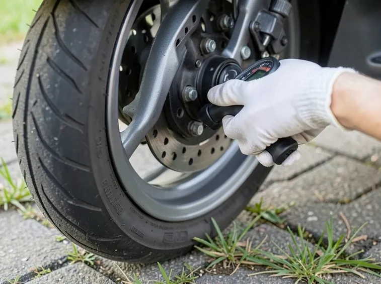 controllo gomme scooter