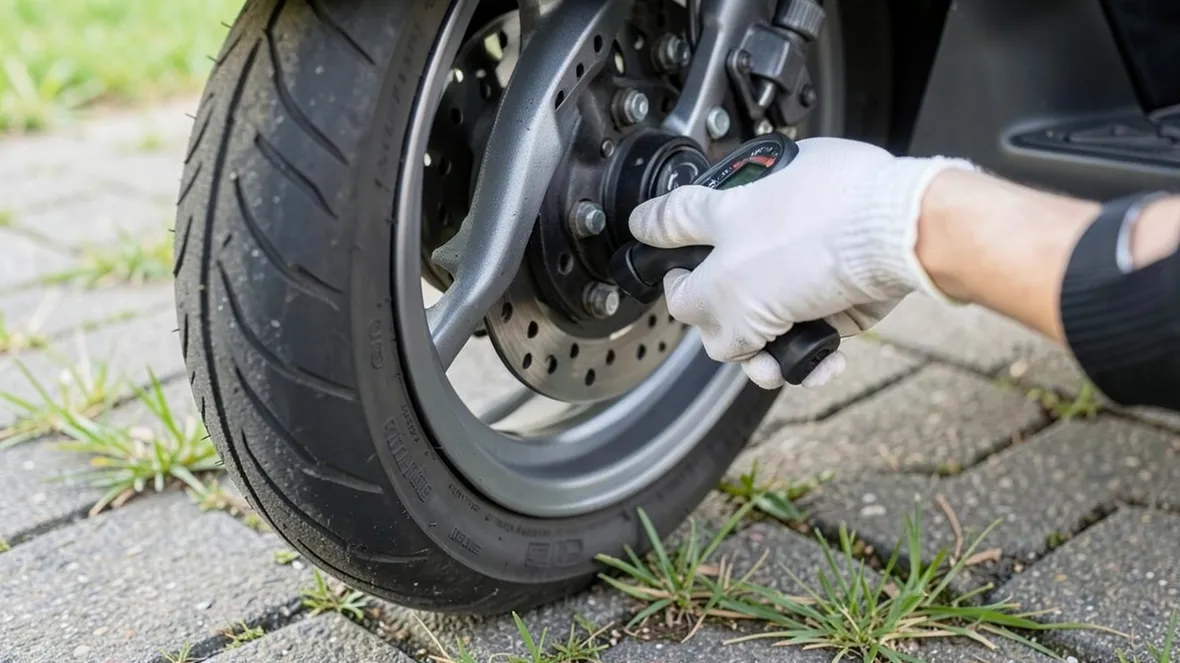controllo gomme scooter