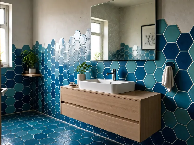 Bagno con rivestimento Cerasarda