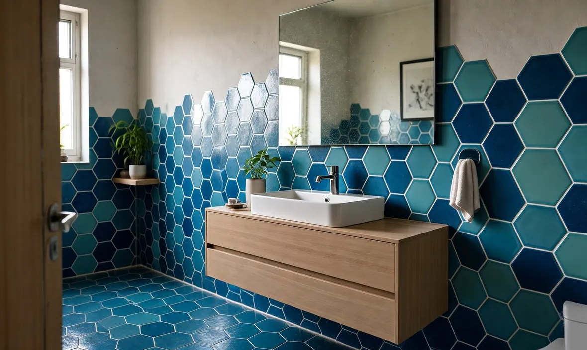 Bagno con rivestimento Cerasarda