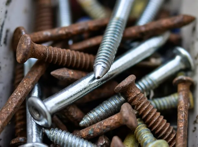 Azione corrosiva della ruggine