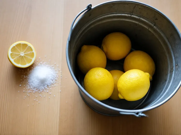 Sale e limone contro la ruggine