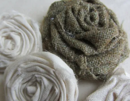 Rose di stoffa