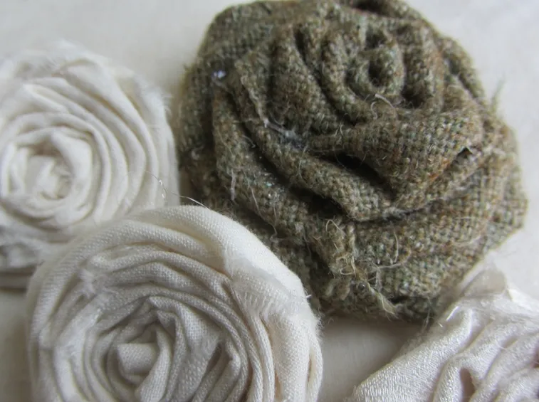 Rose di stoffa