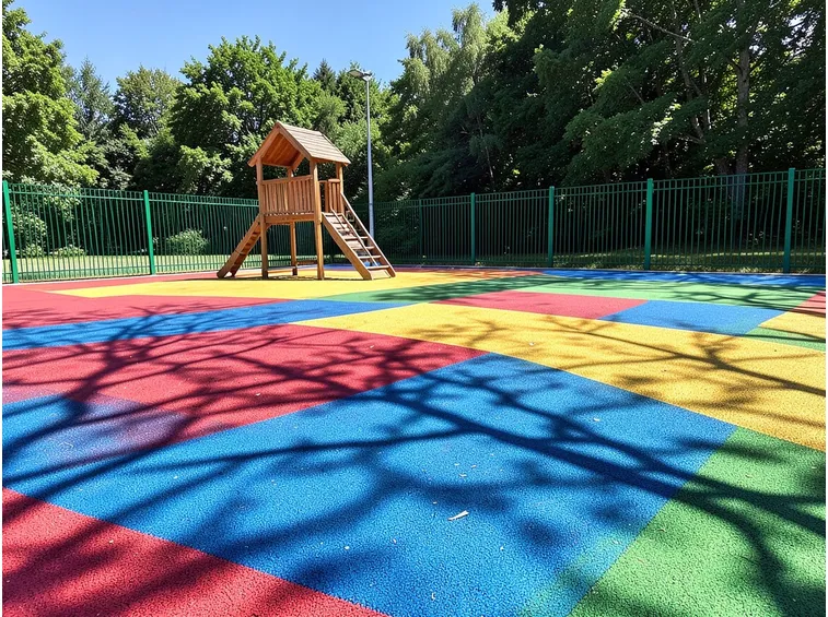 Asfalto colorato a scuola