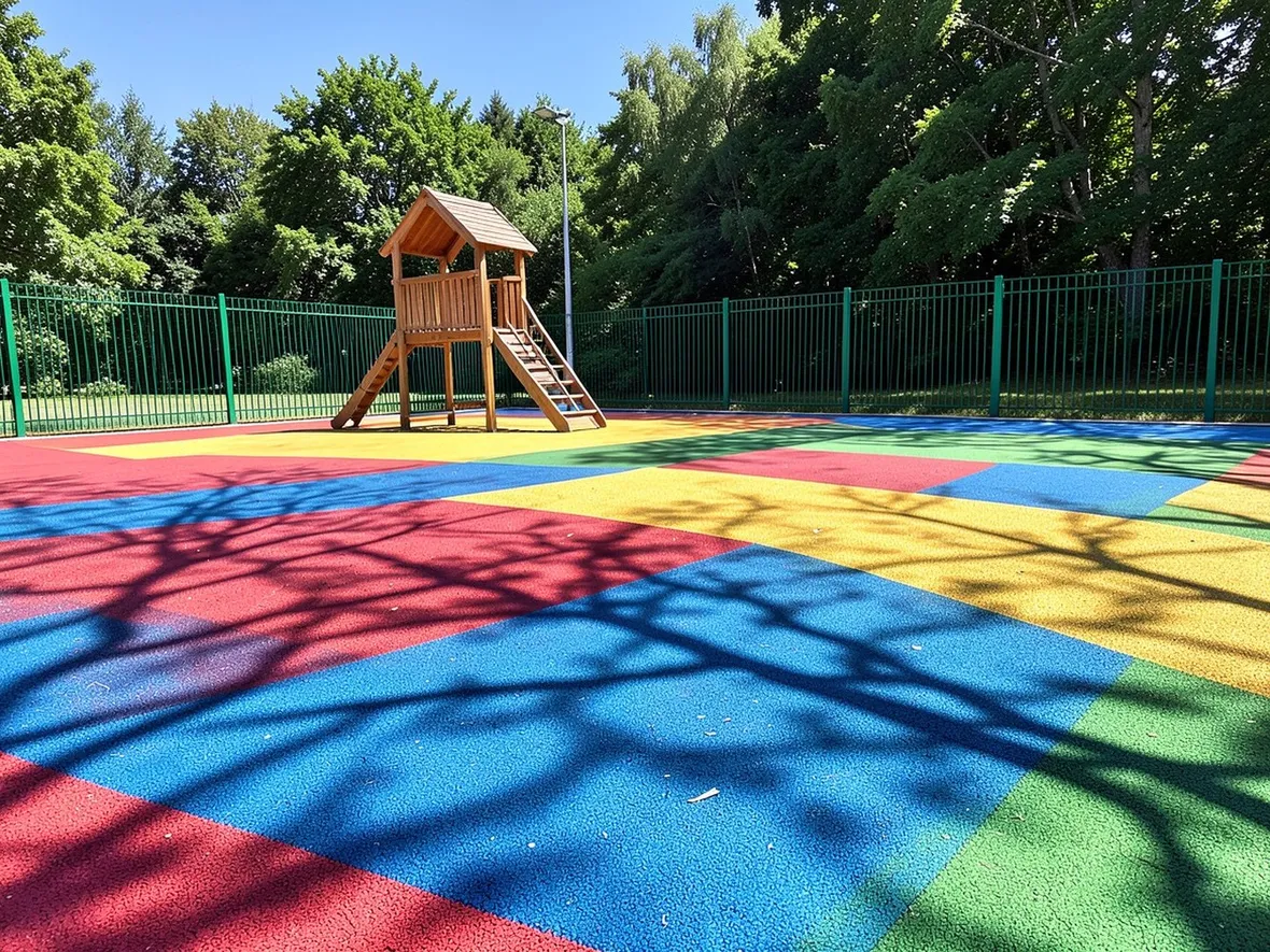 Asfalto colorato a scuola