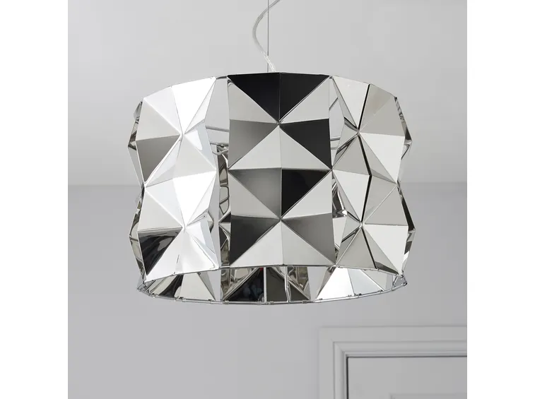 Splendido lampadario cromato