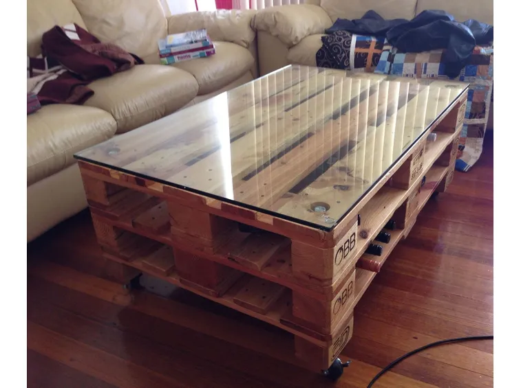 Tavolino da soggiorno con pallet