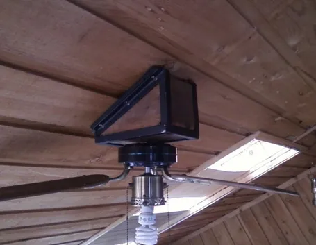 Ventilatore da soffitto in mansarda