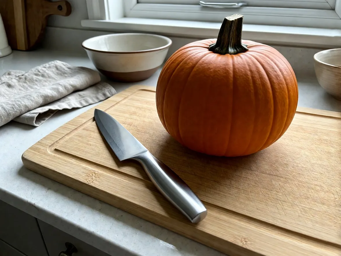 Parti da una zucca sana e intagliala all'ultimo momento utile