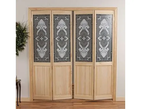Porte in vetro decorato
